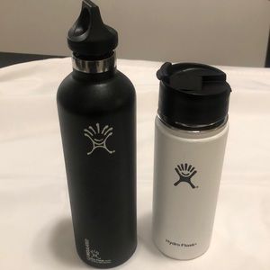 , Hydro Flask white 18oz.
